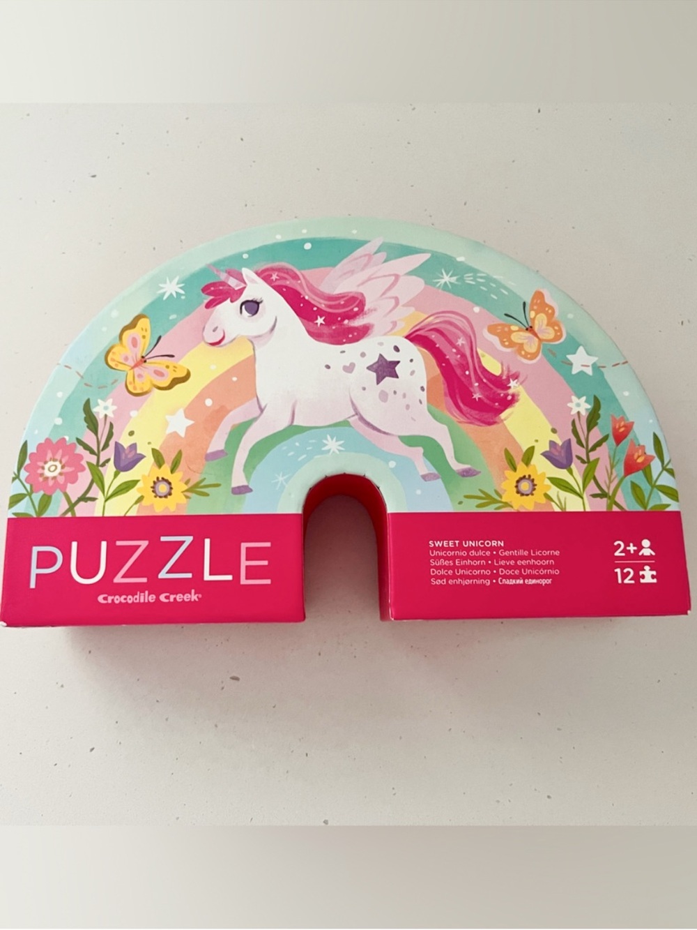 Crocodile Creek Sweet Unicorn 12 Piece Puzzle Toddler Ages 2+ Complete